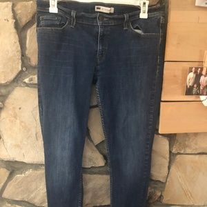 Levi's Dark Wash Straight Leg Jeans